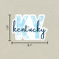 Kentucky State Code Sticker