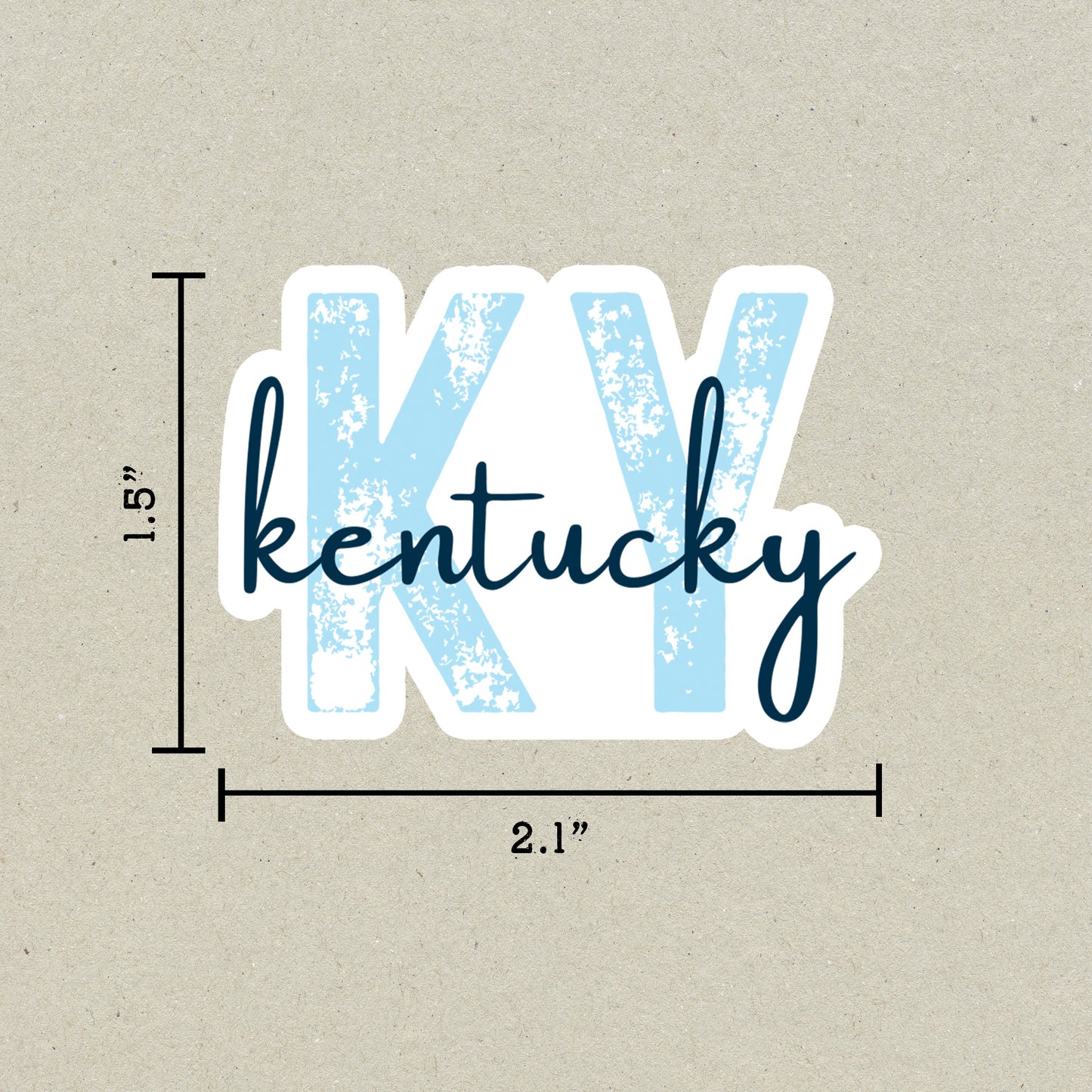 Kentucky State Code Sticker