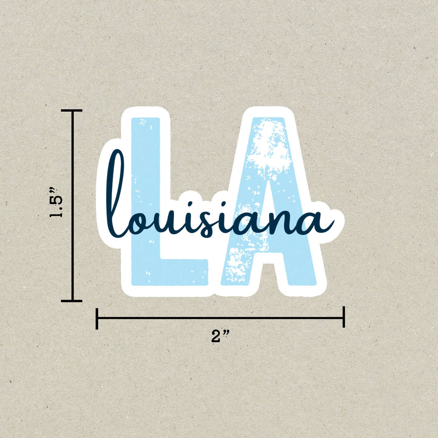 Louisiana State Code Sticker