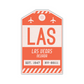 LAS Vintage Luggage Tag Sticker