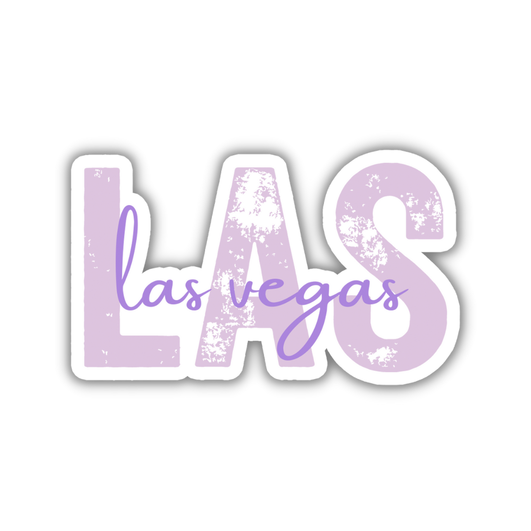 LAS Las Vegas Airport Code Sticker
