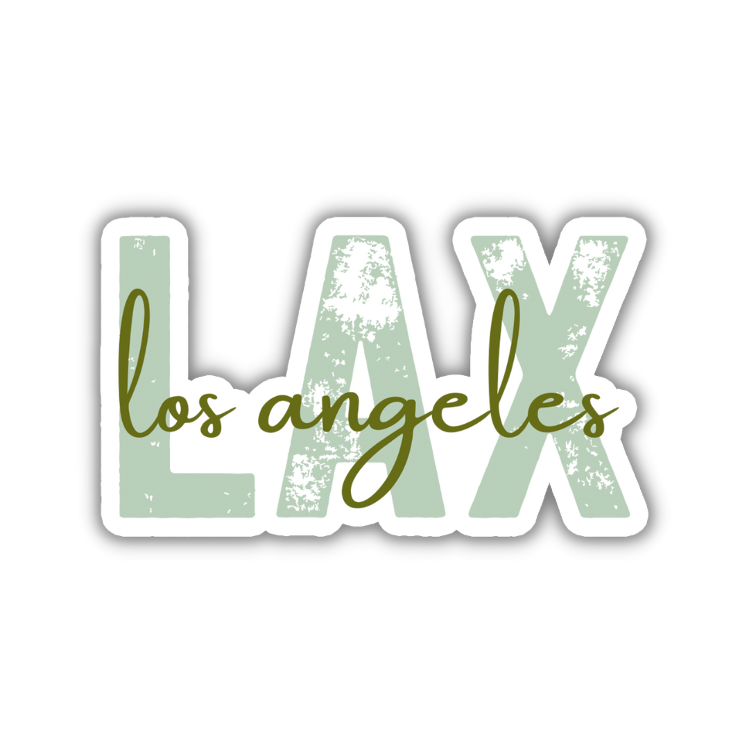 LAX Los Angeles Airport Code Sticker