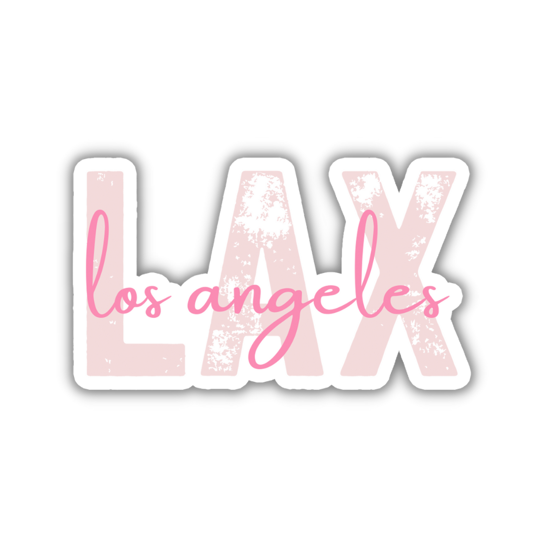 LAX Los Angeles Airport Code Sticker