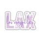 LAX Los Angeles Airport Code Sticker
