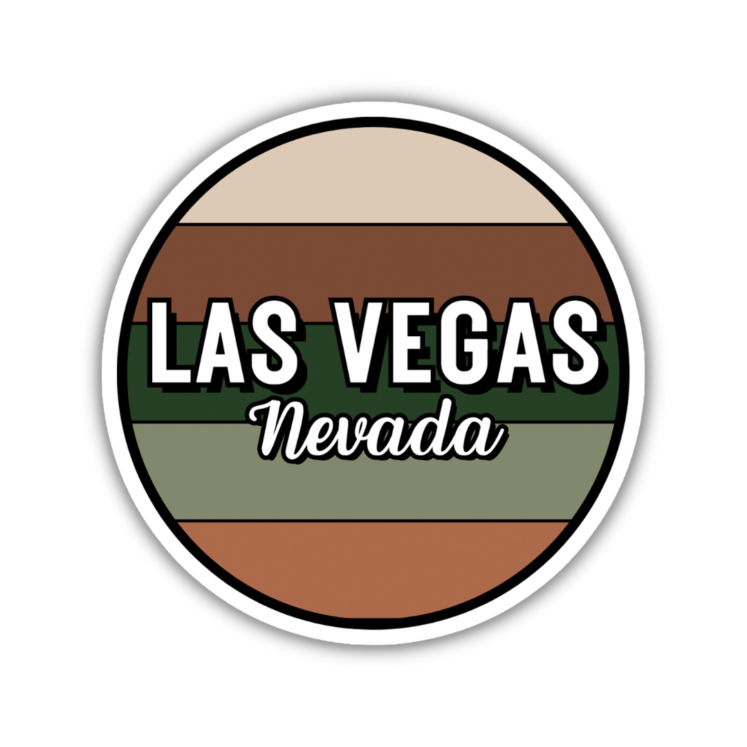 Las Vegas, Nevada Circle Sticker