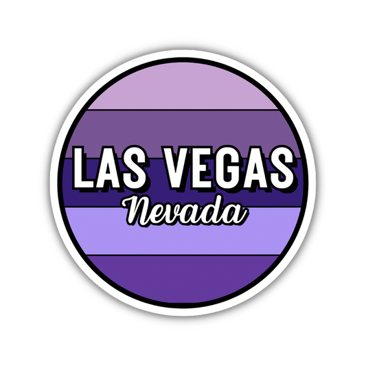 Las Vegas, Nevada Circle Sticker