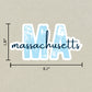 Massachusetts State Code Sticker