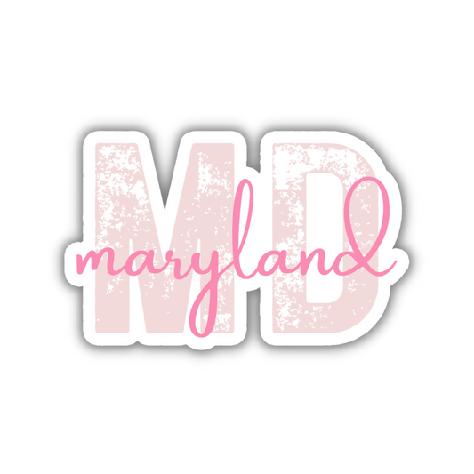 Maryland State Code Sticker