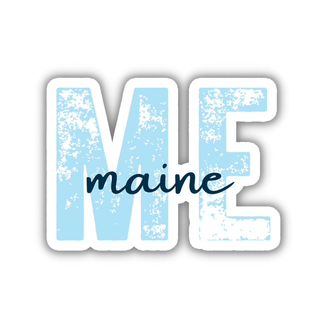 Maine State Code Sticker