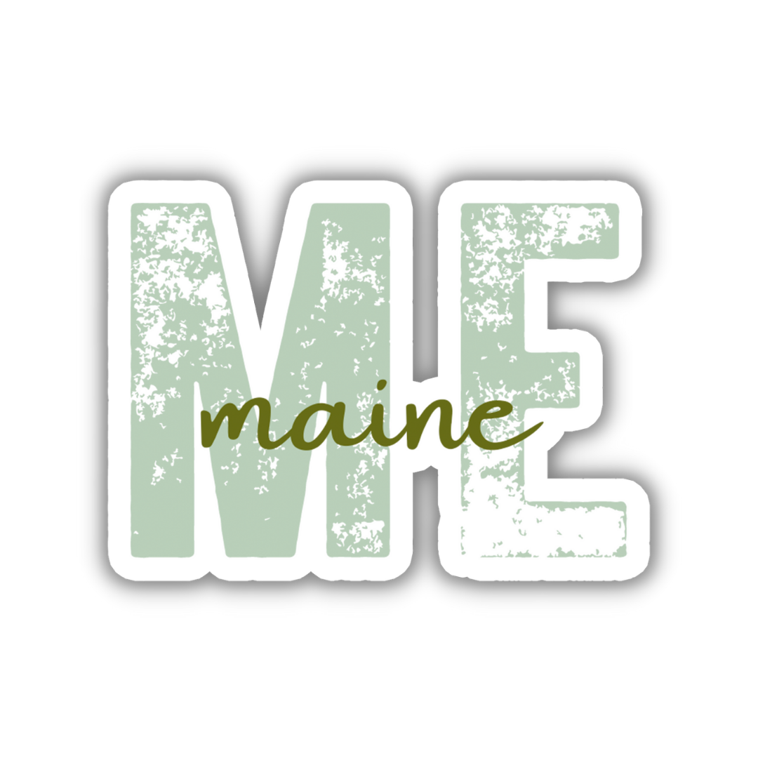 Maine State Code Sticker
