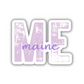 Maine State Code Sticker