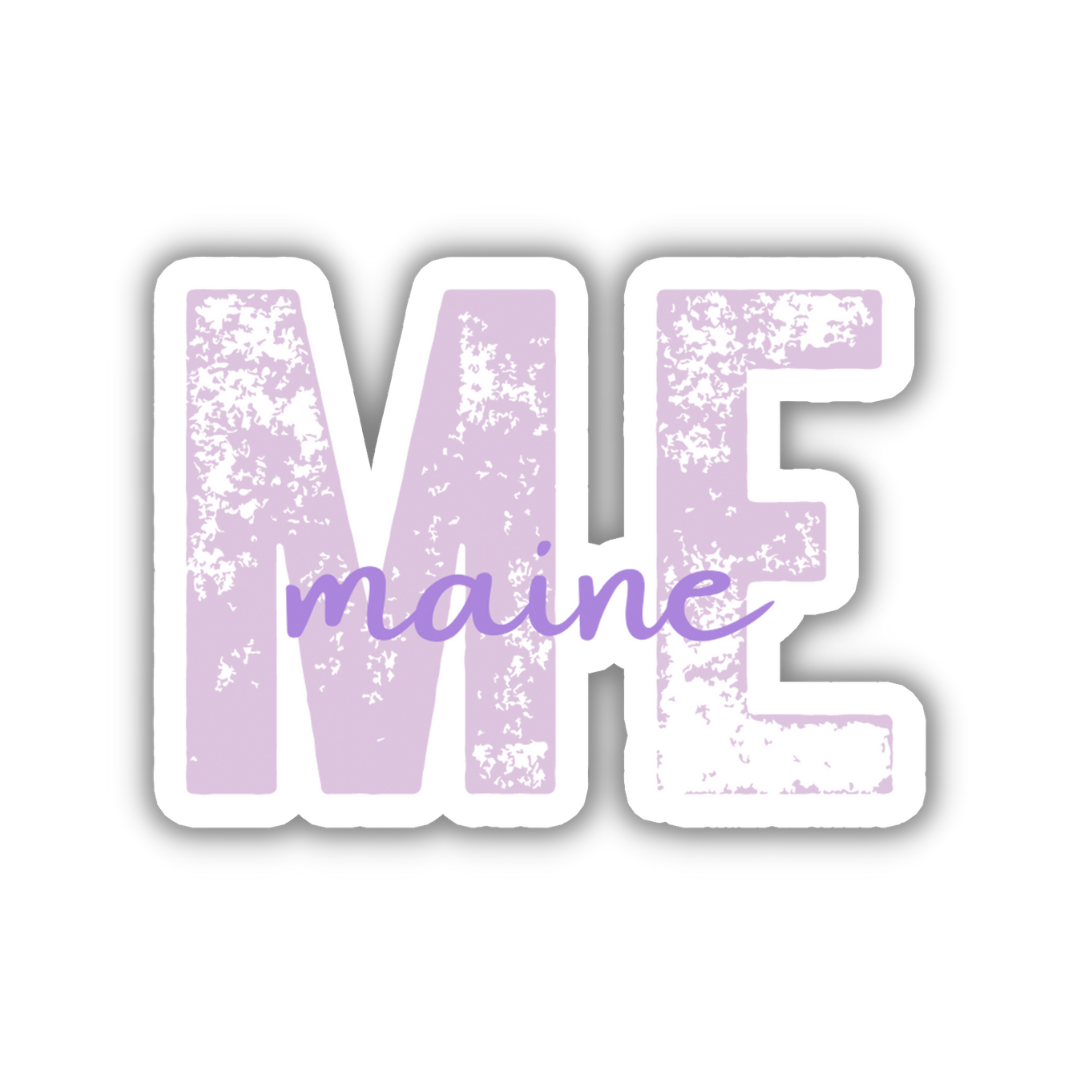 Maine State Code Sticker