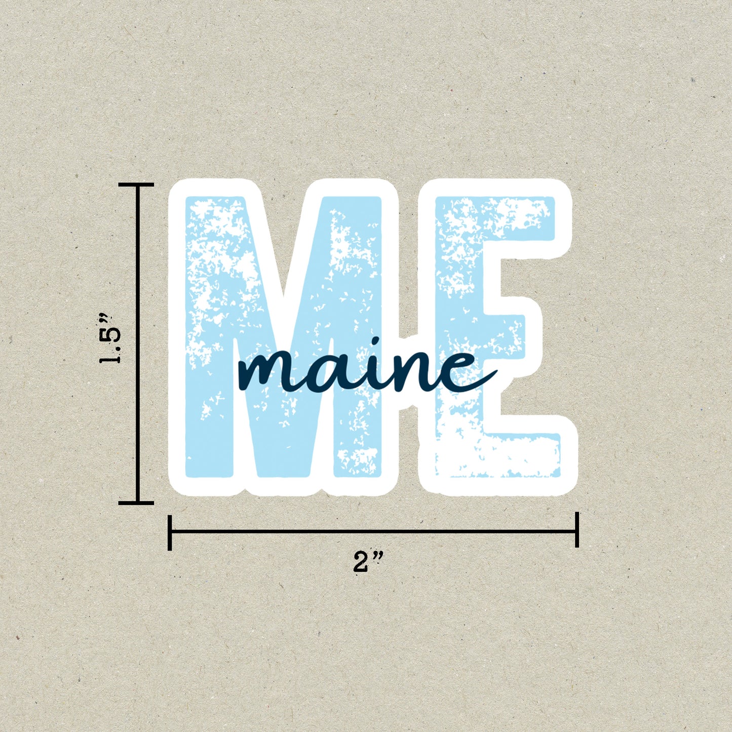 Maine State Code Sticker