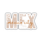 MEX Mexico City Airport Code Sticker