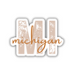 Michigan State Code Sticker