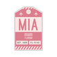 MIA Vintage Luggage Tag Sticker