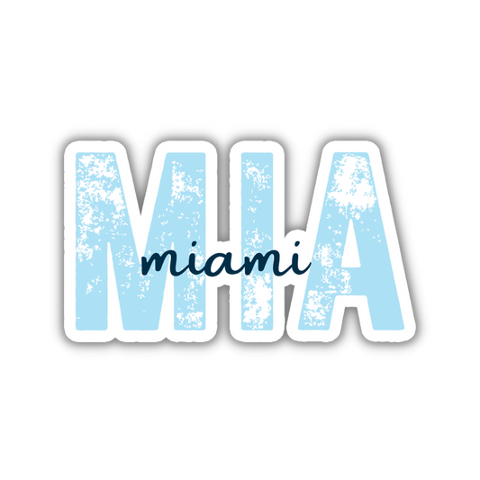 MIA Miami Airport Code Sticker