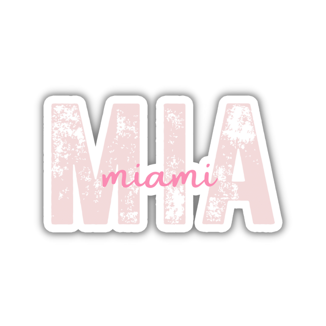 MIA Miami Airport Code Sticker