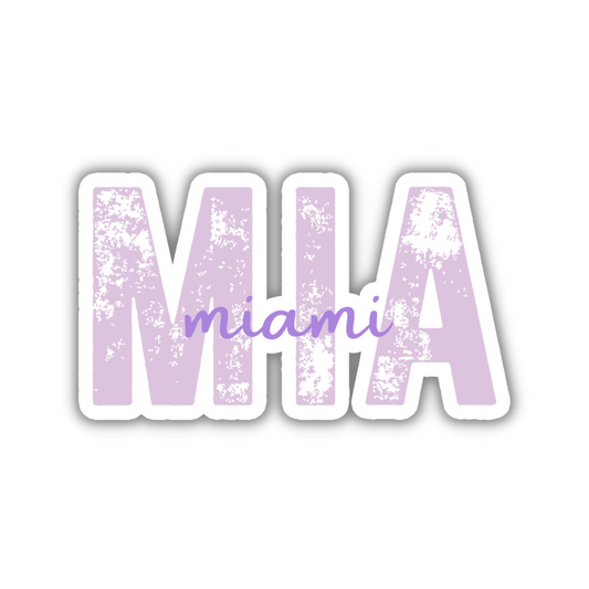 MIA Miami Airport Code Sticker