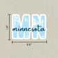 Minnesota State Code Sticker