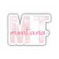 Montana State Code Sticker