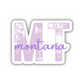 Montana State Code Sticker