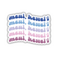 Maui, Hawai'i Retro Sticker