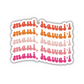 Maui, Hawai'i Retro Sticker