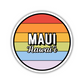 Maui, Hawai'i Circle Sticker