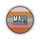 Maui, Hawai'i Circle Sticker