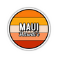 Maui, Hawai'i Circle Sticker