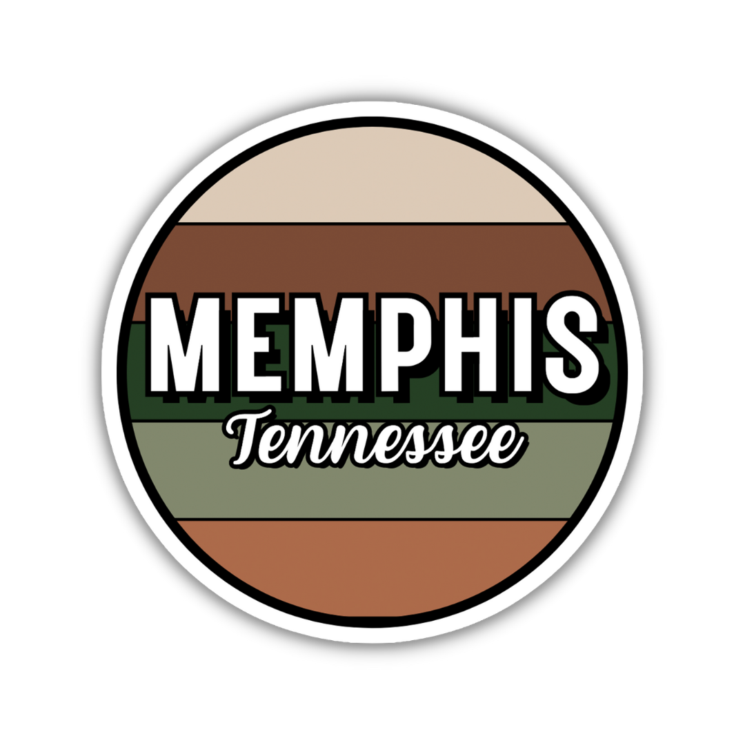 Memphis, Tennessee Circle Sticker