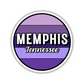 Memphis, Tennessee Circle Sticker