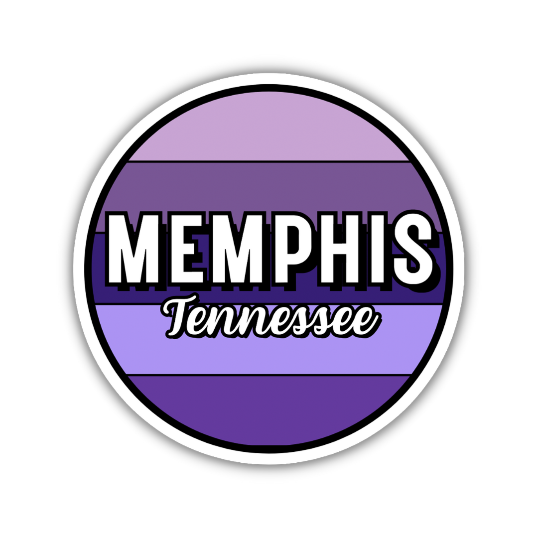 Memphis, Tennessee Circle Sticker