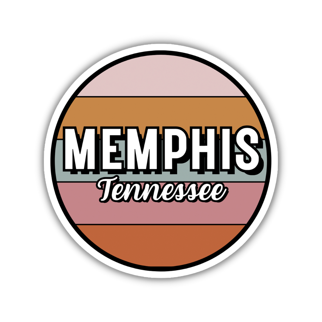 Memphis, Tennessee Circle Sticker