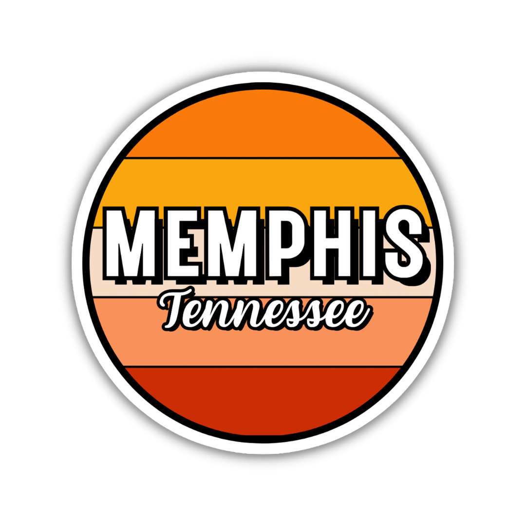 Memphis, Tennessee Circle Sticker