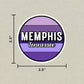 Memphis, Tennessee Circle Sticker