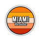 Miami, Florida Circle Sticker
