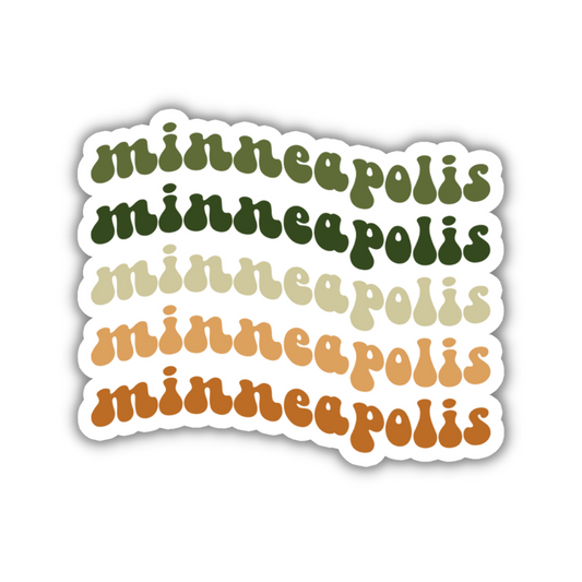Minneapolis Retro Sticker
