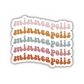 Minneapolis Retro Sticker