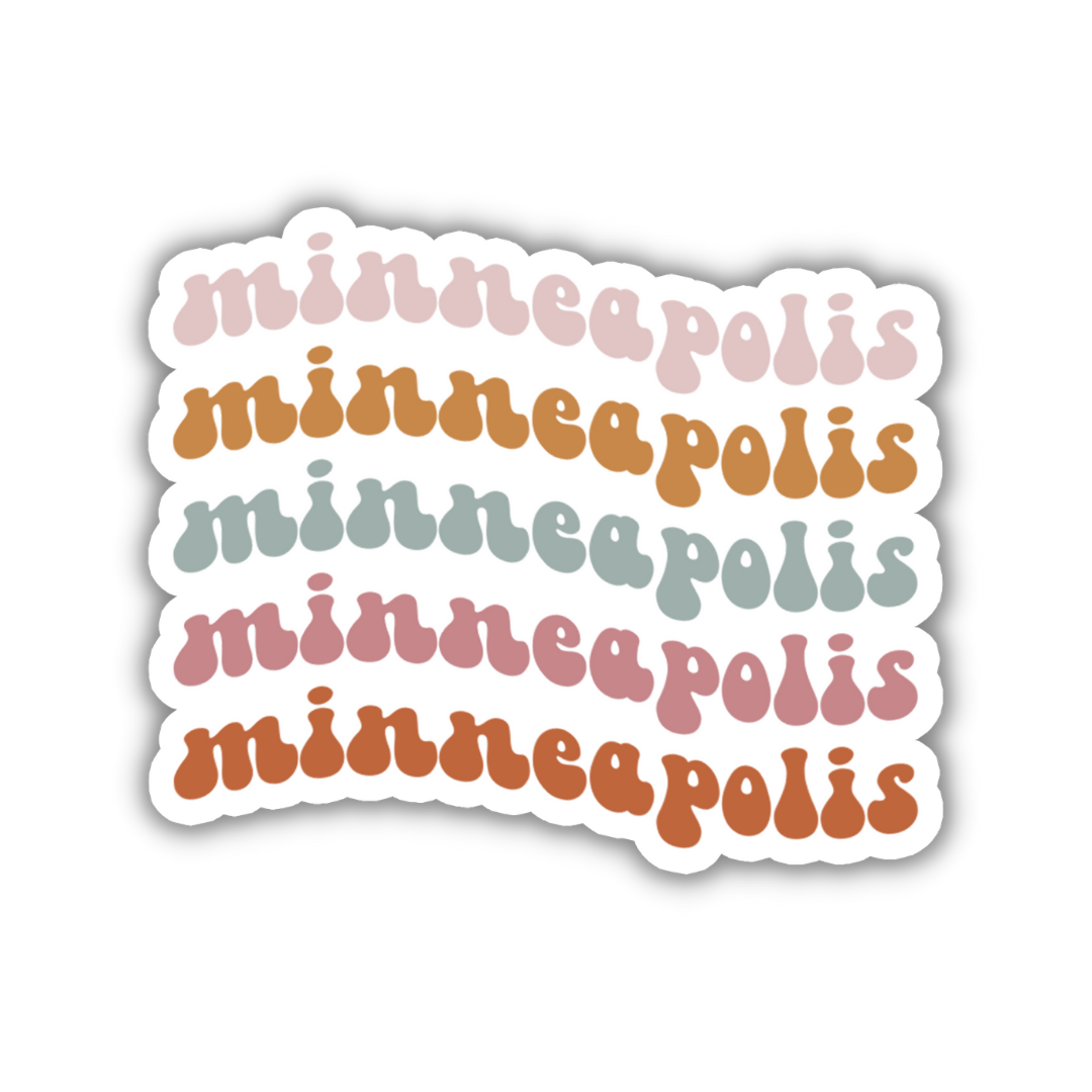Minneapolis Retro Sticker
