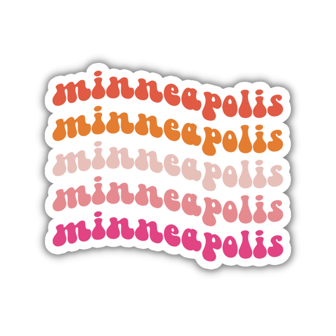 Minneapolis Retro Sticker