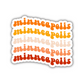 Minneapolis Retro Sticker