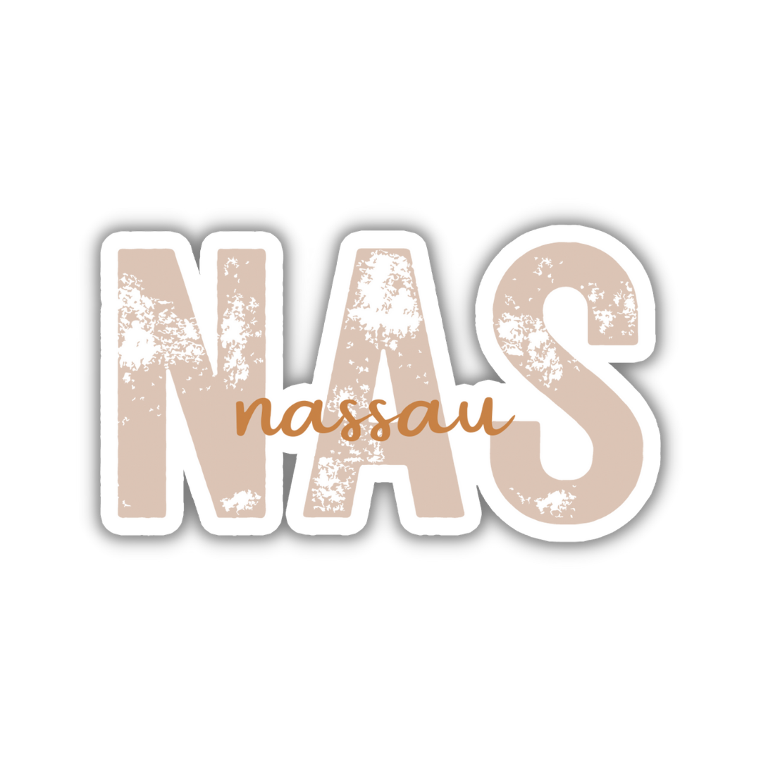 NAS Nassau Airport Code Sticker