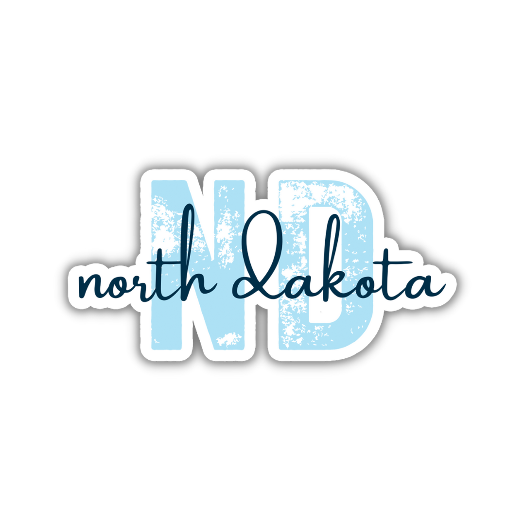 North Dakota State Code Sticker