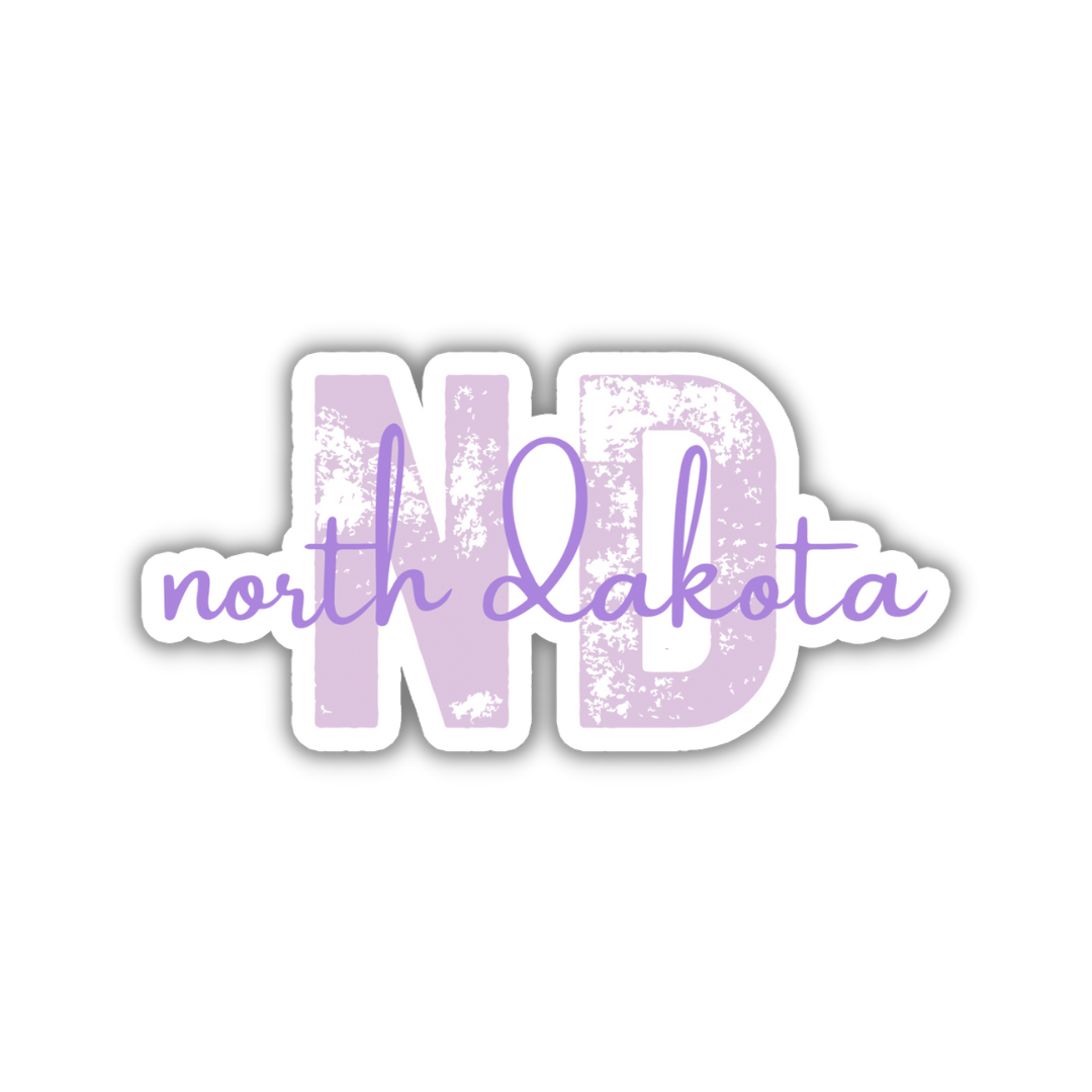 North Dakota State Code Sticker