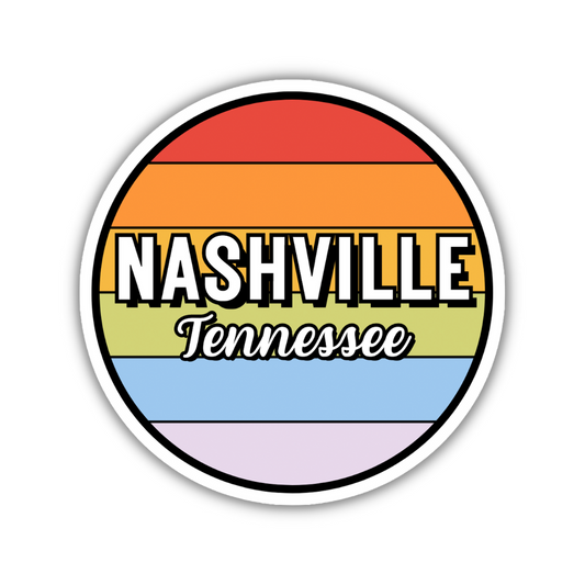 Nashville, Tennessee Circle Sticker