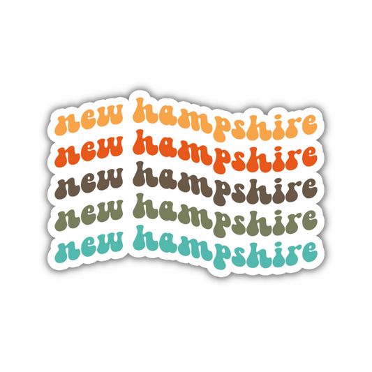 New Hampshire Retro Sticker