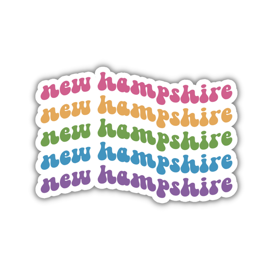 New Hampshire Retro Sticker