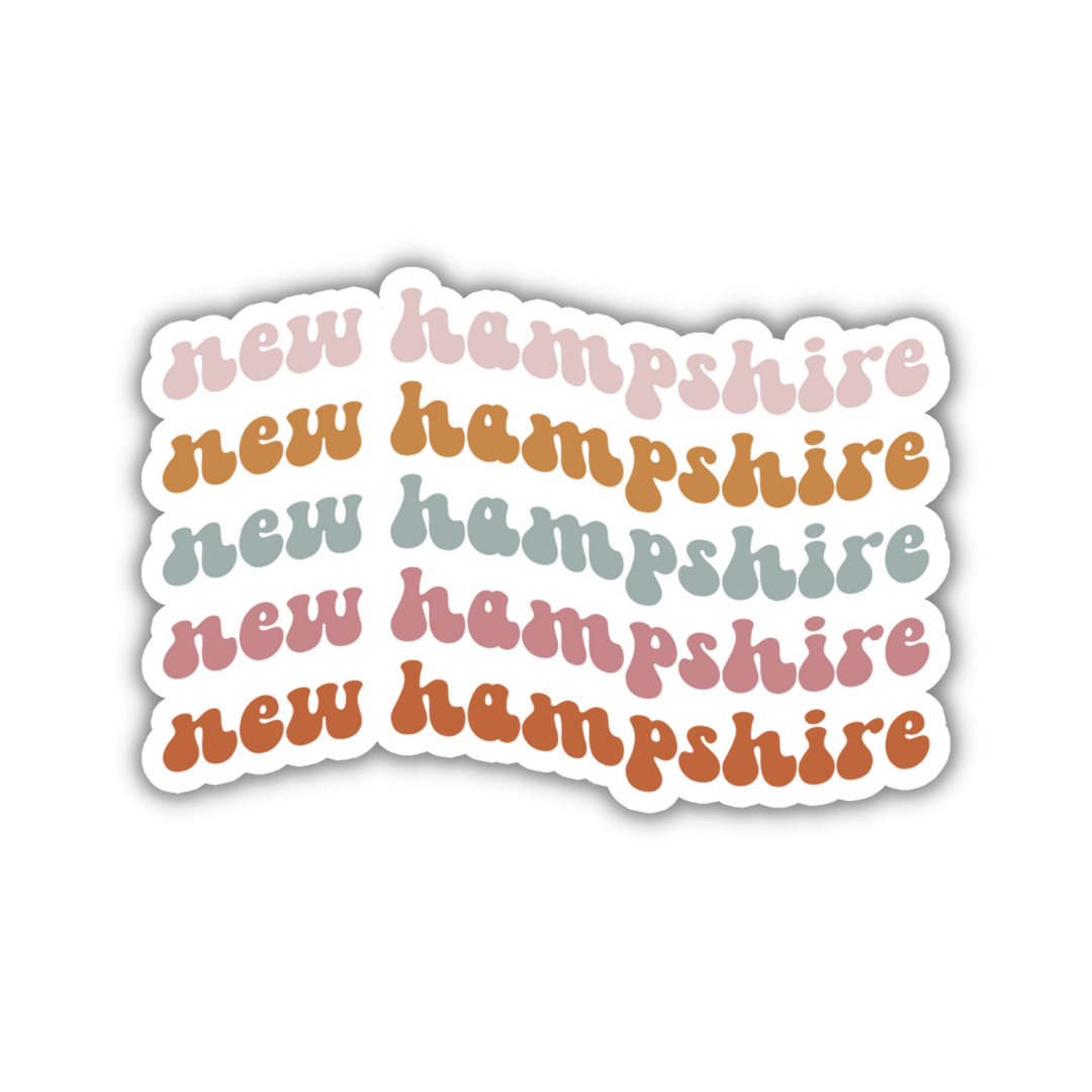 New Hampshire Retro Sticker